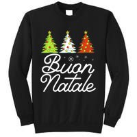 Funny Buon Natale Italy Pride Xmas Holiday Italian Christmas Long Sleeve Sweatshirt