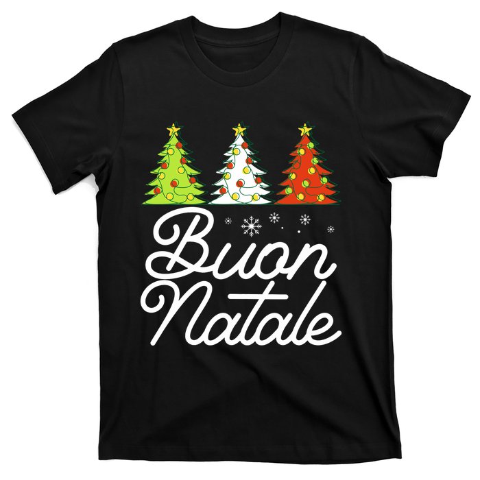 Funny Buon Natale Italy Pride Xmas Holiday Italian Christmas Long Sleeve T-Shirt