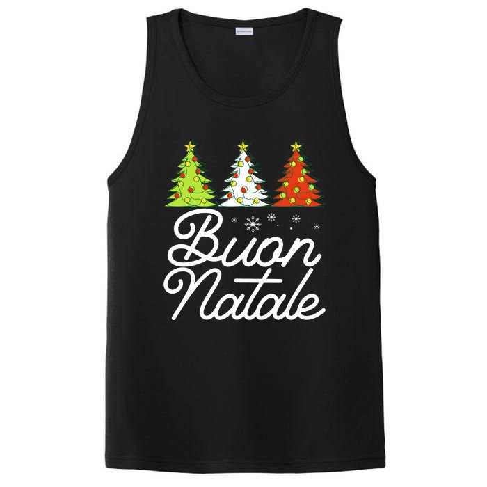 Funny Buon Natale Italy Pride Xmas Holiday Italian Christmas Long Sleeve PosiCharge Competitor Tank