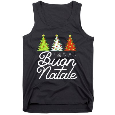 Funny Buon Natale Italy Pride Xmas Holiday Italian Christmas Long Sleeve Tank Top