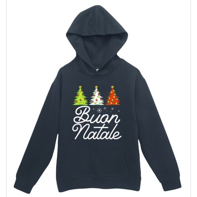 Funny Buon Natale Italy Pride Xmas Holiday Italian Christmas Long Sleeve Urban Pullover Hoodie