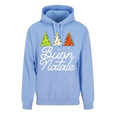 Funny Buon Natale Italy Pride Xmas Holiday Italian Christmas Long Sleeve Unisex Surf Hoodie