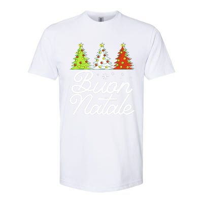 Funny Buon Natale Italy Pride Xmas Holiday Italian Christmas Long Sleeve Softstyle CVC T-Shirt