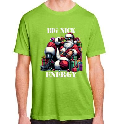 Fun Big Nick Energy Funny Santa Claus Christmas Xmas Cool Gift Adult ChromaSoft Performance T-Shirt