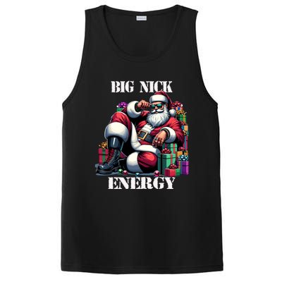 Fun Big Nick Energy Funny Santa Claus Christmas Xmas Cool Gift PosiCharge Competitor Tank