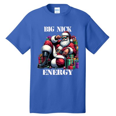 Fun Big Nick Energy Funny Santa Claus Christmas Xmas Cool Gift Tall T-Shirt