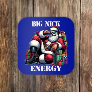 Fun Big Nick Energy Funny Santa Claus Christmas Xmas Cool Gift Coaster