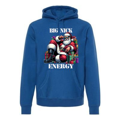 Fun Big Nick Energy Funny Santa Claus Christmas Xmas Cool Gift Premium Hoodie