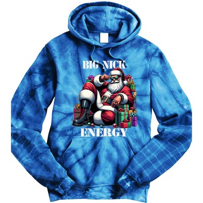 Fun Big Nick Energy Funny Santa Claus Christmas Xmas Cool Gift Tie Dye Hoodie