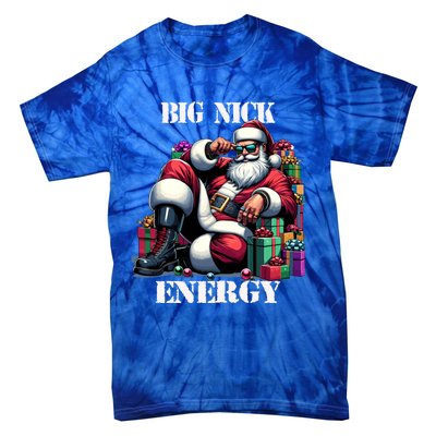 Fun Big Nick Energy Funny Santa Claus Christmas Xmas Cool Gift Tie-Dye T-Shirt