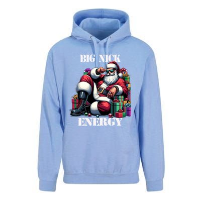 Fun Big Nick Energy Funny Santa Claus Christmas Xmas Cool Gift Unisex Surf Hoodie