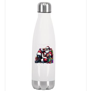 Fun Big Nick Energy Funny Santa Claus Christmas Xmas Cool Gift Stainless Steel Insulated Water Bottle