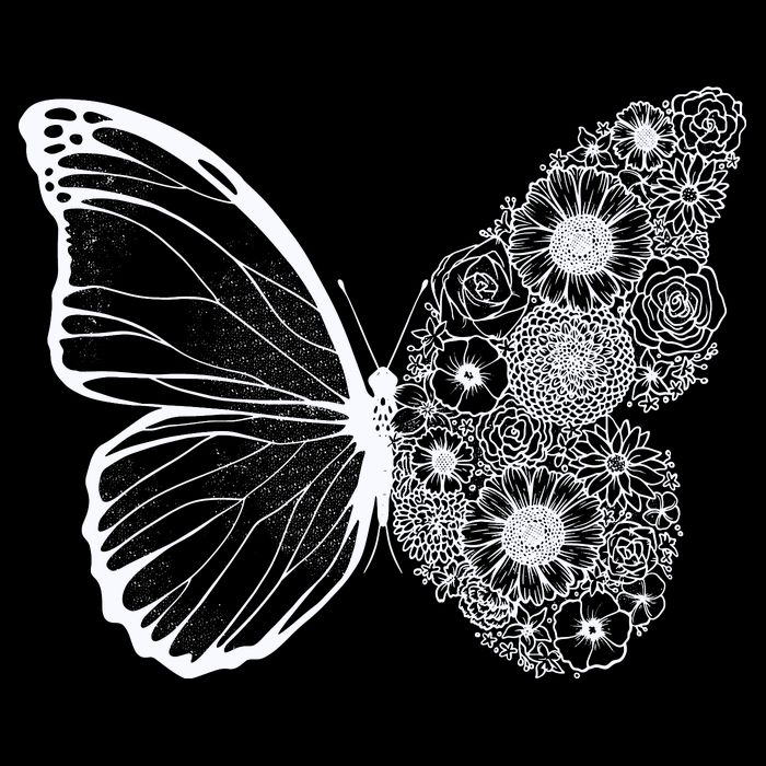 Floral Butterfly Nature Bag
