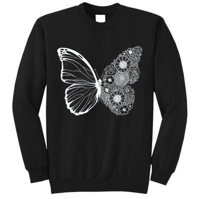 Floral Butterfly Nature Tall Sweatshirt
