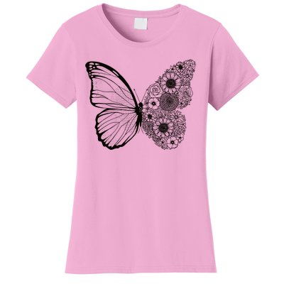 Floral Butterfly Nature Women's T-Shirt