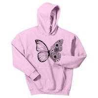 Floral Butterfly Nature Kids Hoodie