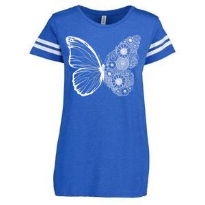 Floral Butterfly Nature Enza Ladies Jersey Football T-Shirt