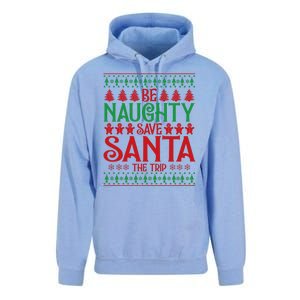 Funny Be Naughty Save Santa The Trip Unisex Surf Hoodie