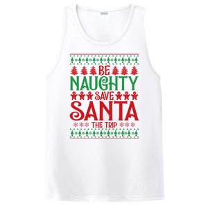 Funny Be Naughty Save Santa The Trip PosiCharge Competitor Tank