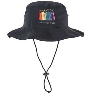 Floral Books Never Underestimate A Public School Teacher Legacy Cool Fit Booney Bucket Hat