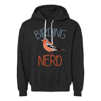Funny Birding Nerd Bird Watching Fan Garment-Dyed Fleece Hoodie