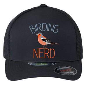 Funny Birding Nerd Bird Watching Fan Flexfit Unipanel Trucker Cap