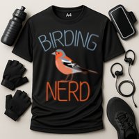 Funny Birding Nerd Bird Watching Fan Performance Shirt