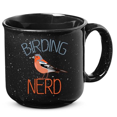 Funny Birding Nerd Bird Watching Fan 15oz Campfire Ceramic Mug