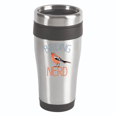 Funny Birding Nerd Bird Watching Fan 16oz Travel Tumbler