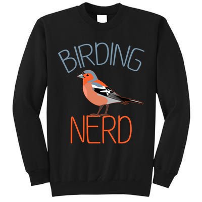 Funny Birding Nerd Bird Watching Fan Tall Sweatshirt
