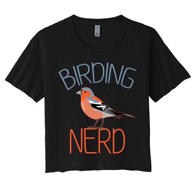 Funny Birding Nerd Bird Watching Fan Crop Top