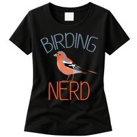 Funny Birding Nerd Bird Watching Fan Womens T-Shirt