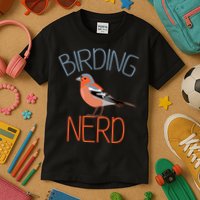 Funny Birding Nerd Bird Watching Fan Kids T-Shirt