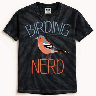 Funny Birding Nerd Bird Watching Fan Kids Tie-Dye T-Shirt
