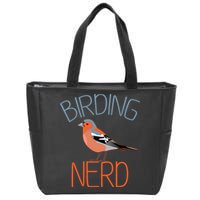 Funny Birding Nerd Bird Watching Fan Zip Tote Bag