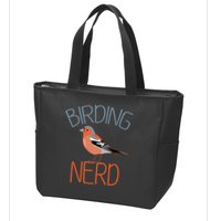 Funny Birding Nerd Bird Watching Fan Zip Tote Bag
