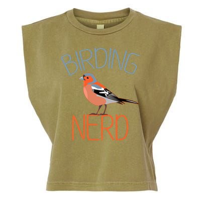 Funny Birding Nerd Bird Watching Fan Garment-Dyed Women's Muscle Tee