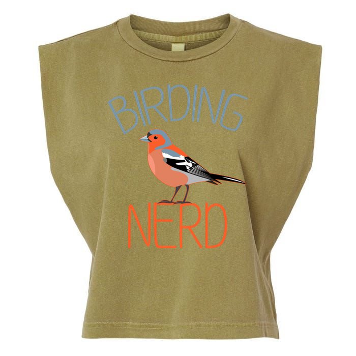Funny Birding Nerd Bird Watching Fan Garment-Dyed Women's Muscle Tee