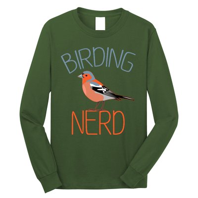 Funny Birding Nerd Bird Watching Fan Long Sleeve Shirt