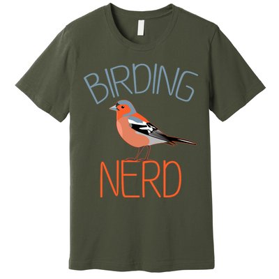 Funny Birding Nerd Bird Watching Fan Premium T-Shirt