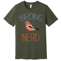 Funny Birding Nerd Bird Watching Fan Premium T-Shirt