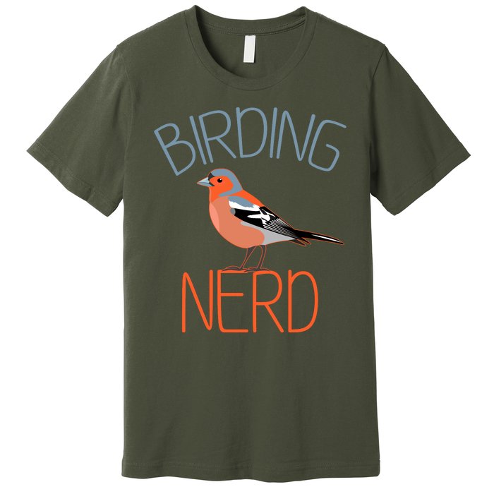 Funny Birding Nerd Bird Watching Fan Premium T-Shirt