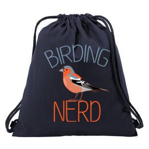 Funny Birding Nerd Bird Watching Fan Drawstring Bag