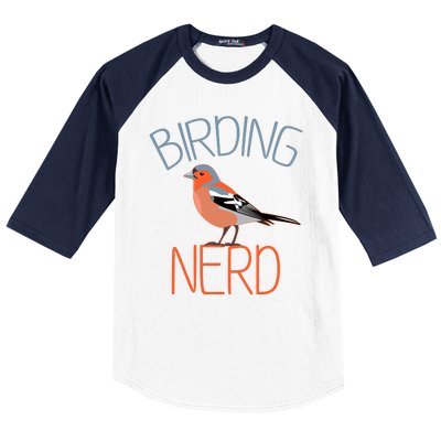 Funny Birding Nerd Bird Watching Fan Baseball Sleeve Shirt