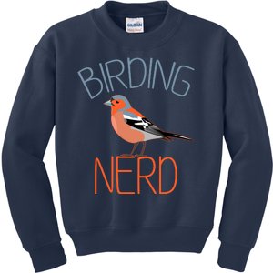 Funny Birding Nerd Bird Watching Fan Kids Sweatshirt