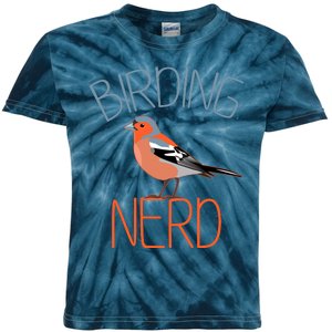 Funny Birding Nerd Bird Watching Fan Kids Tie-Dye T-Shirt