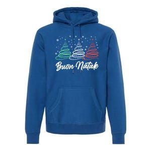 Funny Buon Natale Italy Pride Xmas Holiday Italian Christmas Great Gift Premium Hoodie