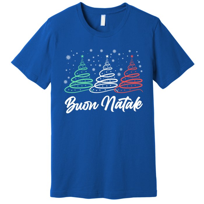 Funny Buon Natale Italy Pride Xmas Holiday Italian Christmas Great Gift Premium T-Shirt