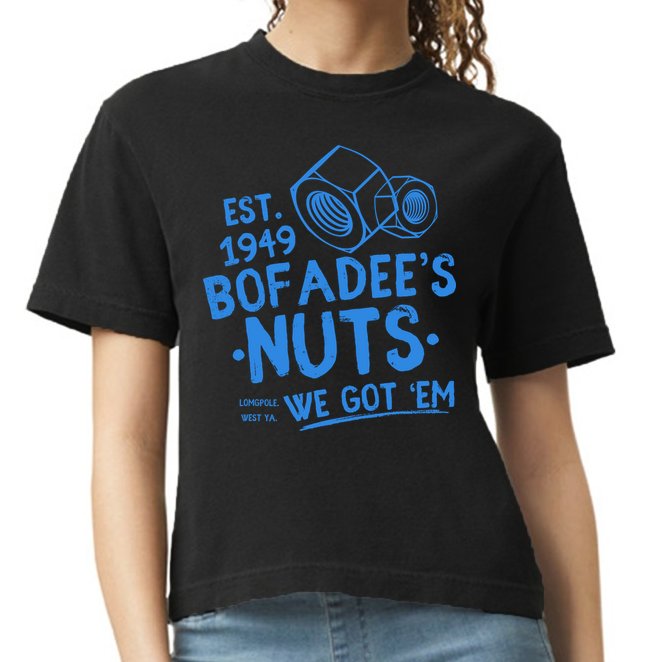 Funny Bofadees Nuts We Got Em Comfort Colors Boxy T-Shirt