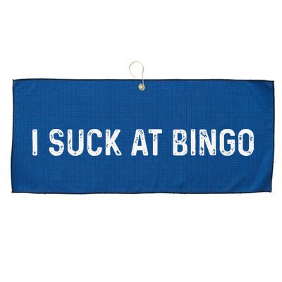 Funny Bingo Night Suck At Bingo Game Large Microfiber Waffle Golf Towel